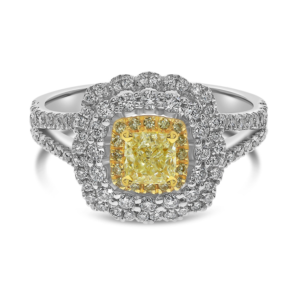 Кольцо из белого золота с бриллиантами (058513)