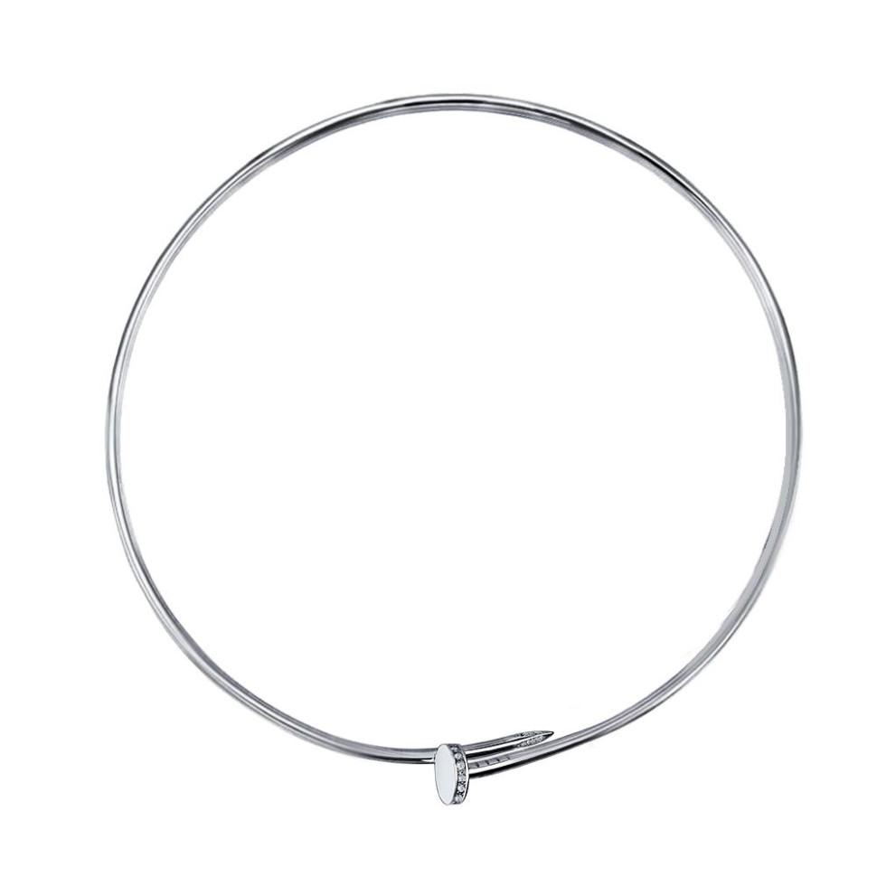 Колье из белого золота с бриллиантами (059617)