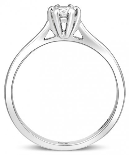 Помолвочное кольцо из белого золота с бриллиантом 17.0