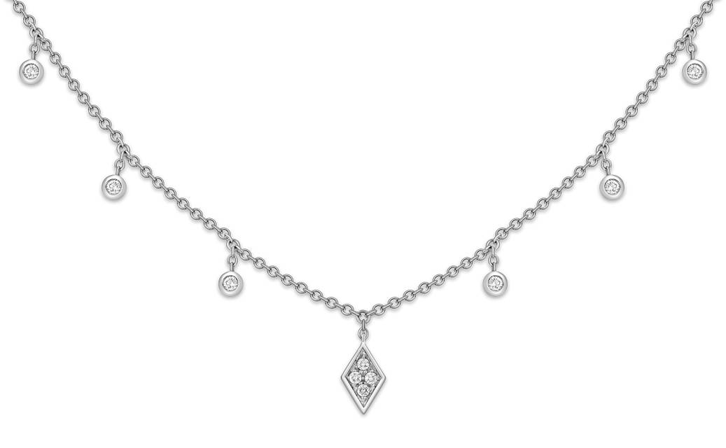 Колье из белого золота с бриллиантами "Crivelli" (049120)