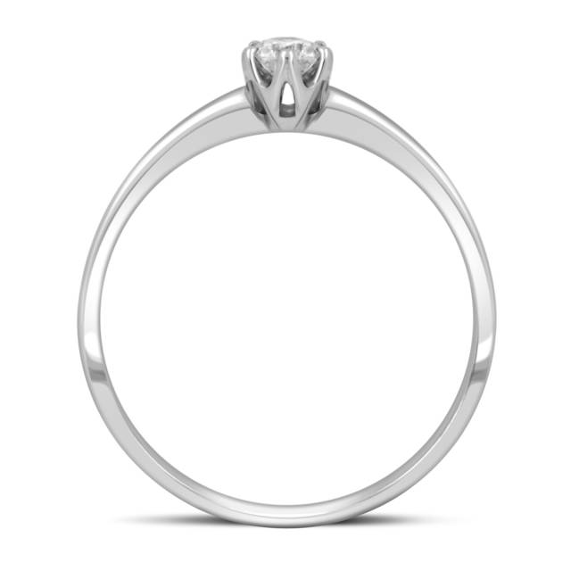 Помолвочное кольцо из белого золота с бриллиантом (029024)
