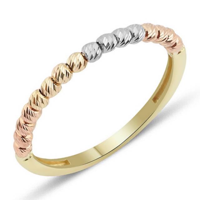 Кольцо из комбинированного золота (054274)