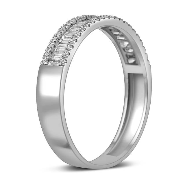 Кольцо из  белого золота с бриллиантами (057783)