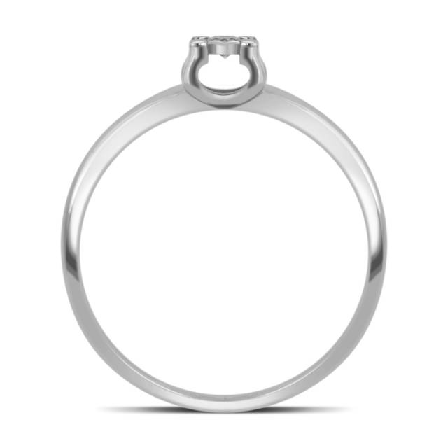 Помолвочное кольцо из белого золота с бриллиантом (039734)