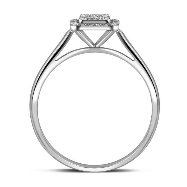 Кольцо из белого золота с бриллиантами (052297)