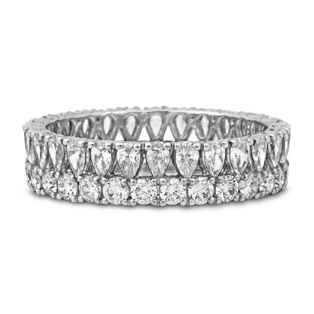 Кольцо из белого золота с бриллиантами "Crivelli" (048954)