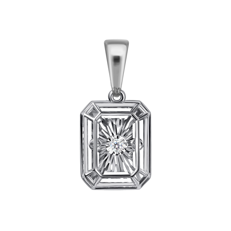 Кулон из белого золота с 