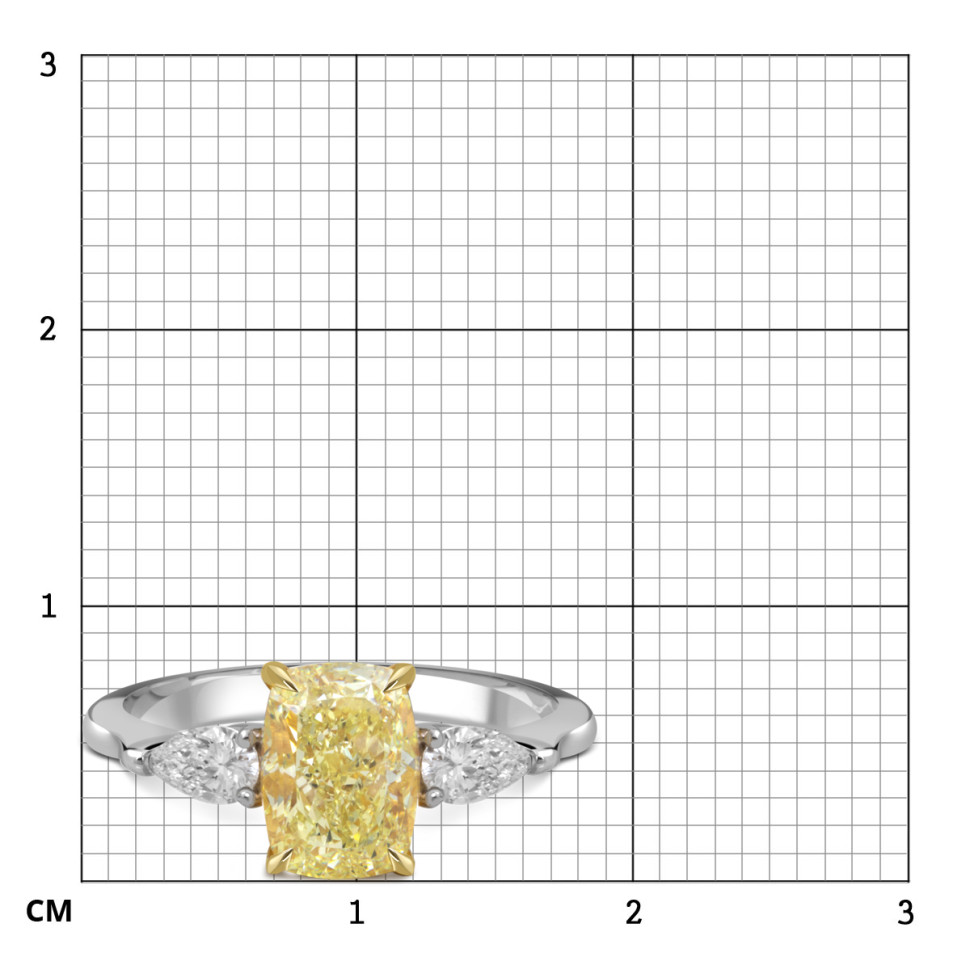 Помолвочное кольцо из белого золота с бриллиантами (055535)