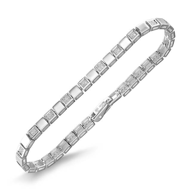 Браслет из  белого золота с бриллиантами (061360)