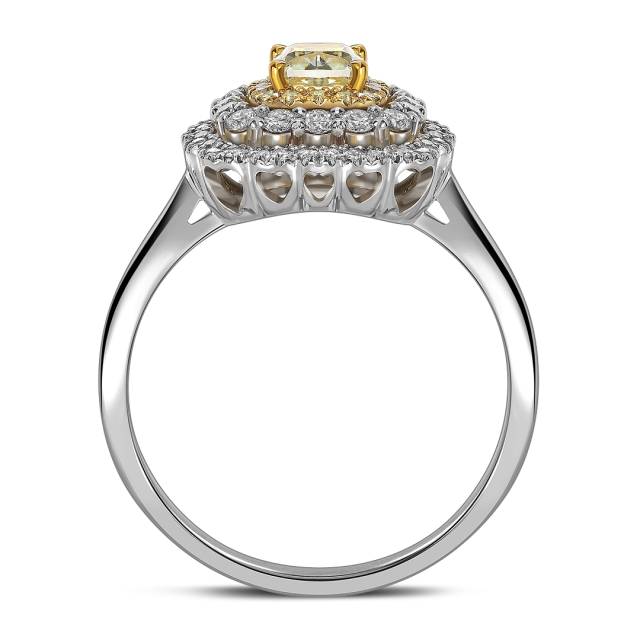 Кольцо из белого золота с бриллиантами (058514)