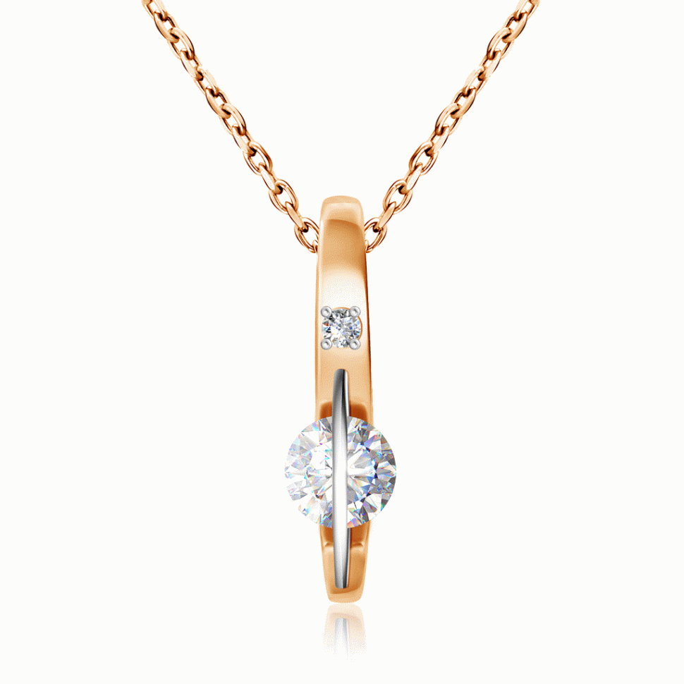 Колье из красного золота 