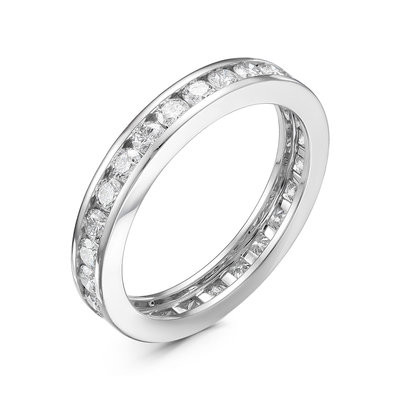 Кольцо из белого золота с бриллиантами (049962)