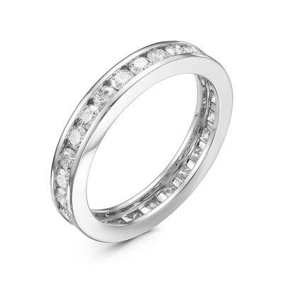 Кольцо из белого золота с бриллиантами (049962)