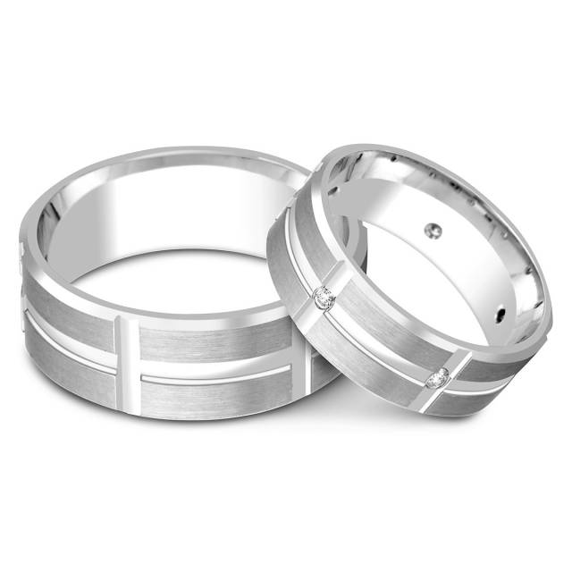 Обручальное кольцо из платины (064105)