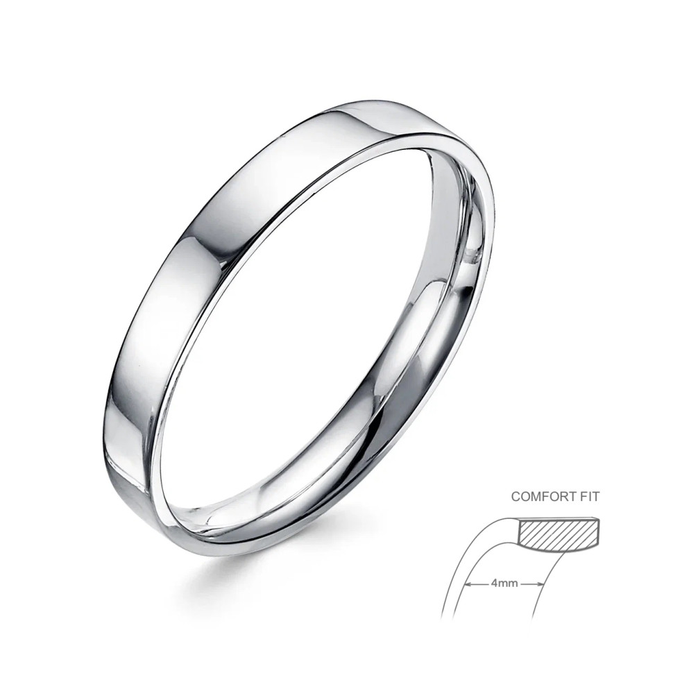 Обручальное кольцо из платины (060649)