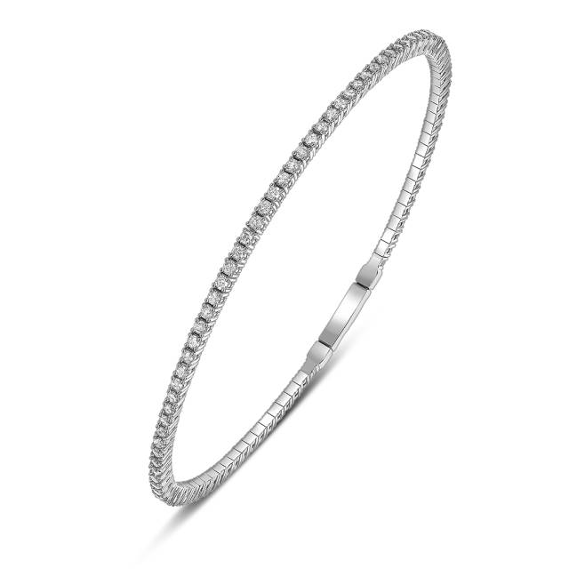 Браслет из белого золота с бриллиантами (059089)