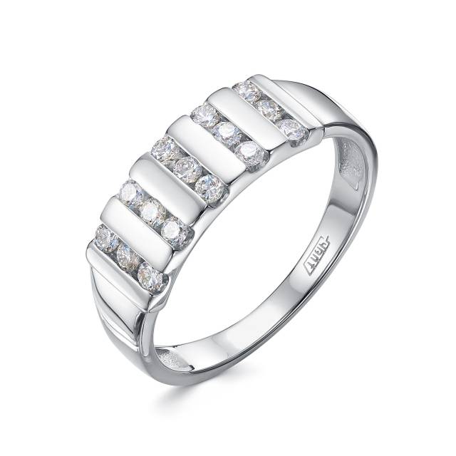 Кольцо из платины с бриллиантами (058353)