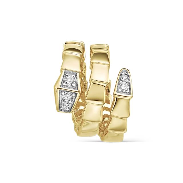 Кулон из жёлтого золота с бриллиантами (061329)