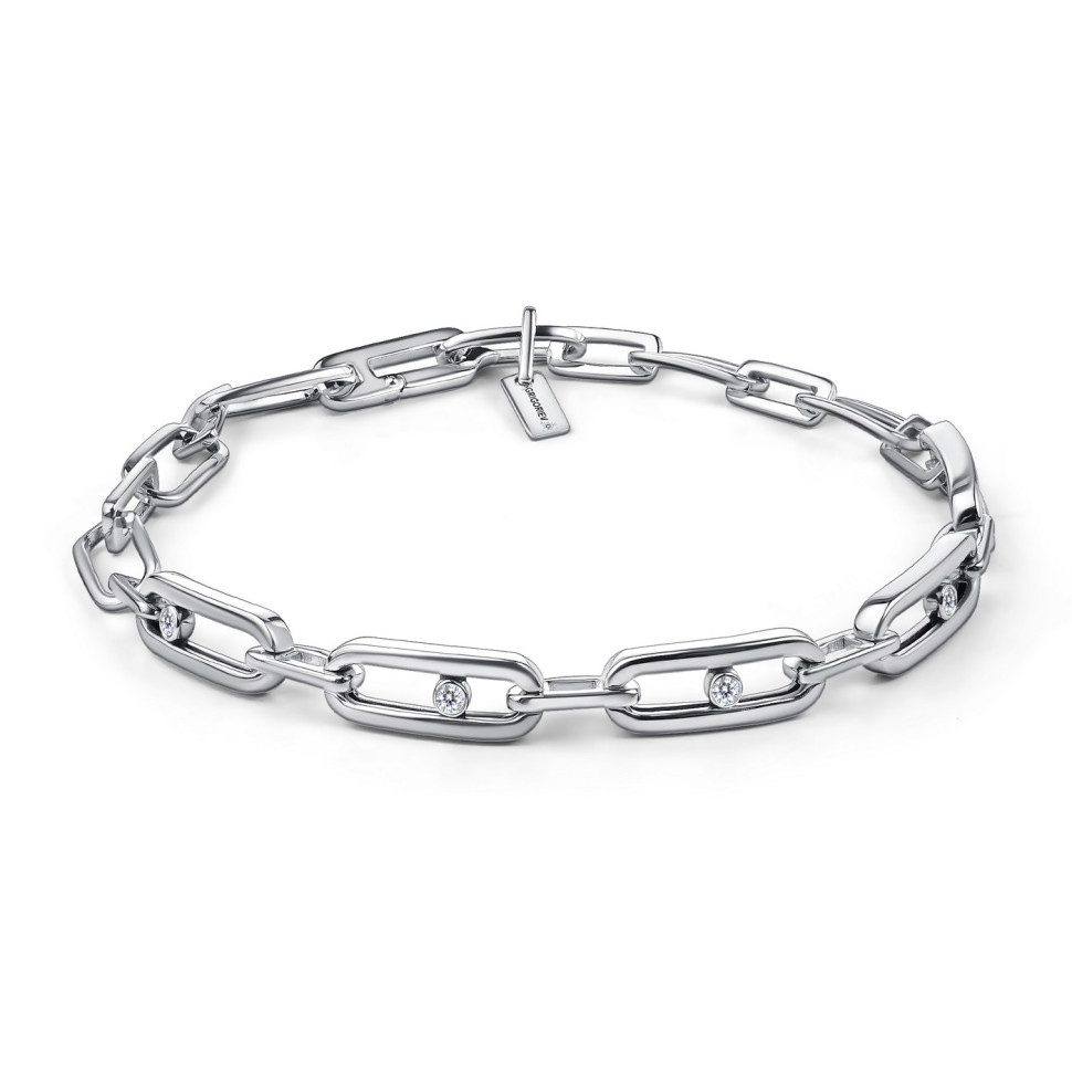 Браслет из белого золота с бриллиантами (060378)