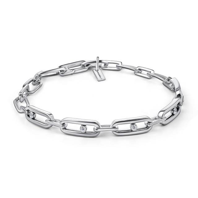 Браслет из белого золота с бриллиантами (060378)