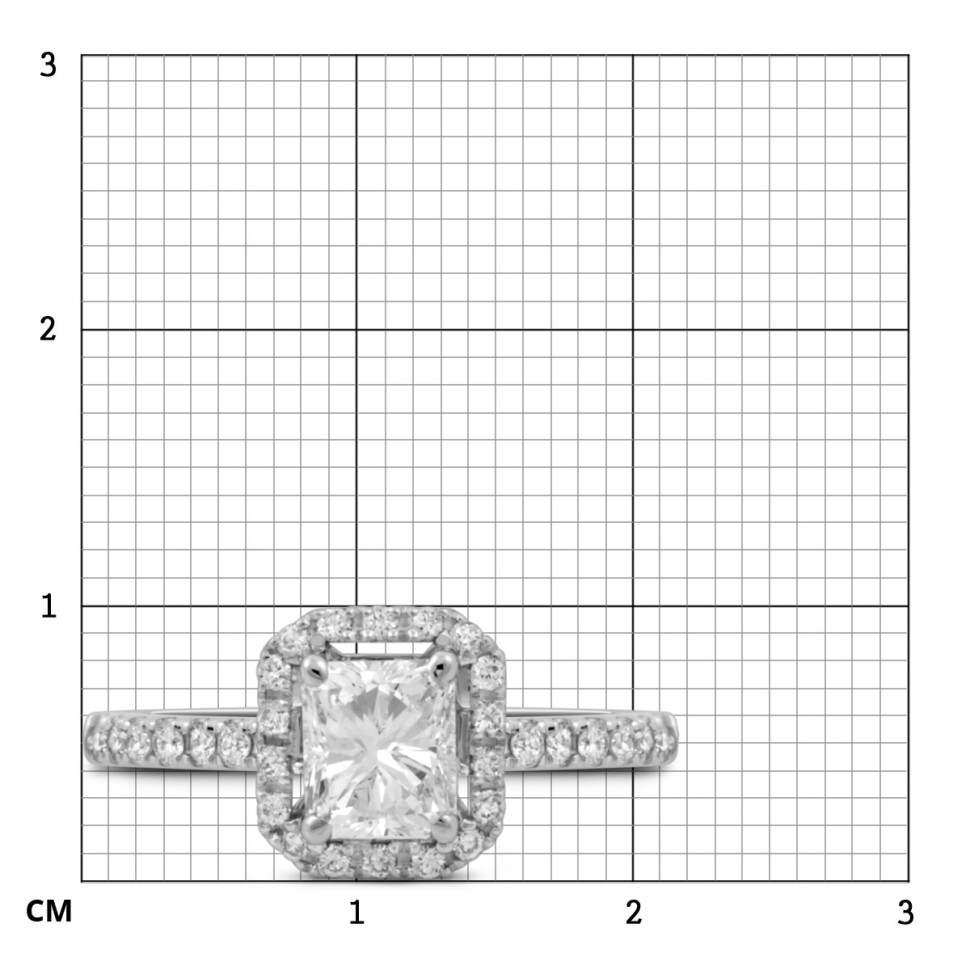 Кольцо из белого золота с бриллиантами (048795)