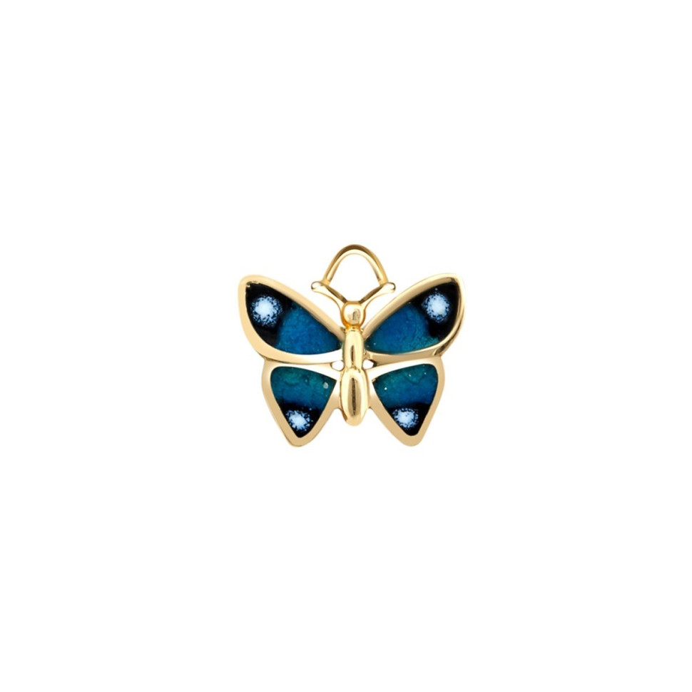 Кулон из жёлтого золота с эмалью 