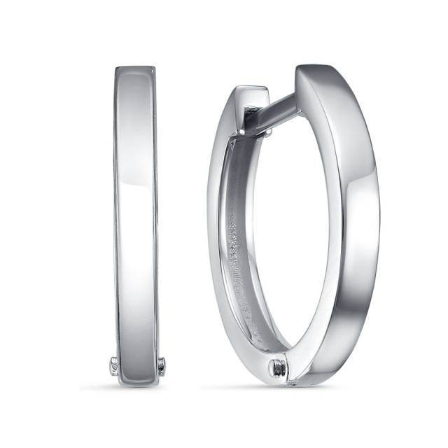 Серьги конго из платины  (060636)