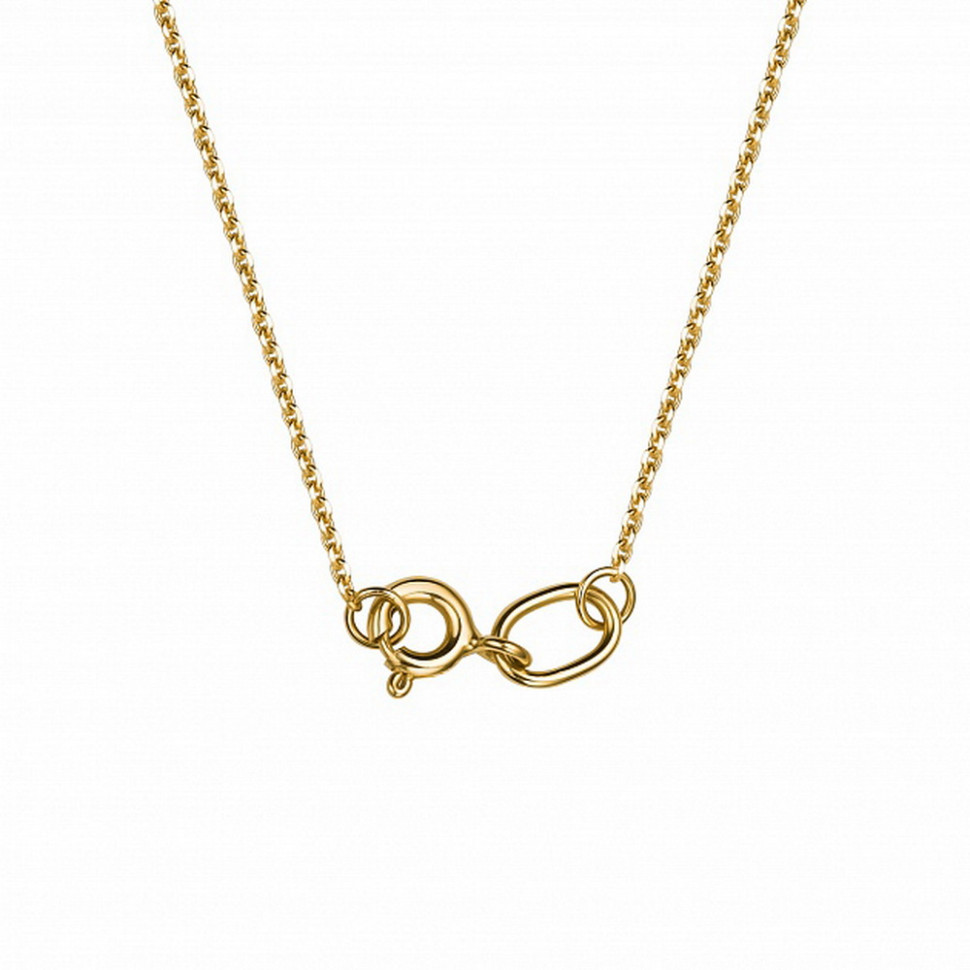 Колье из жёлтого золота с бриллиантом (047120)