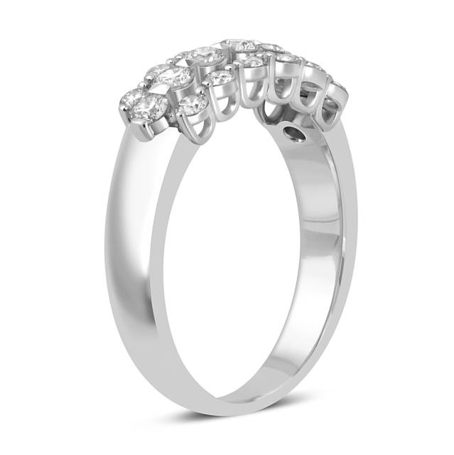 Кольцо из белого золота с бриллиантами (052937)