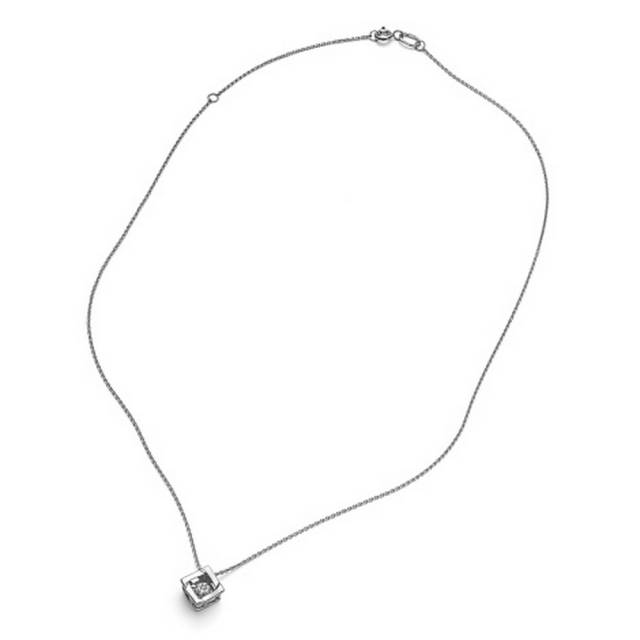 Колье из белого золота с бриллиантами (059482)