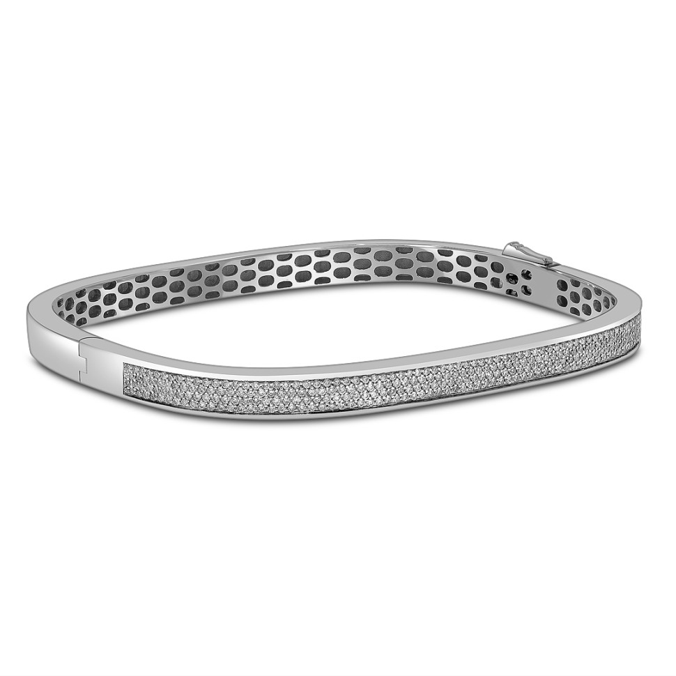 Браслет из белого золота с бриллиантами (055059)