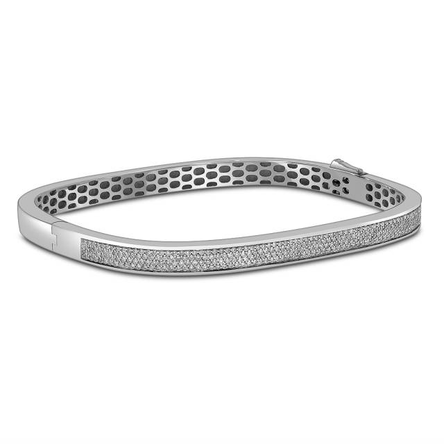 Браслет из белого золота с бриллиантами (055059)