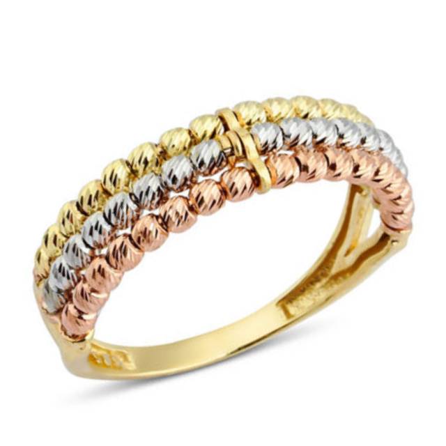 Кольцо из комбинированного золота (054277)