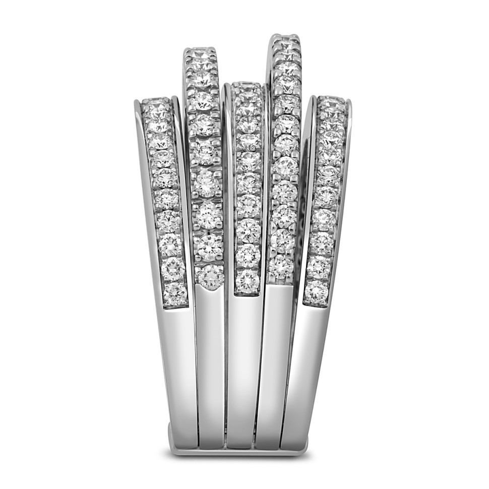 Кольцо из белого золота с бриллиантами 