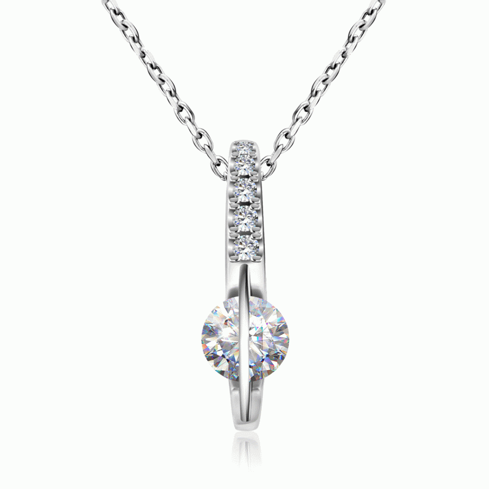 Колье из белого золота 