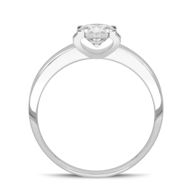 Помолвочное кольцо из платины с бриллиантом (044461)