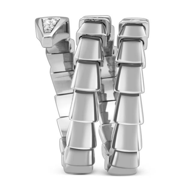 Кольцо из белого золота с бриллиантами (058539)