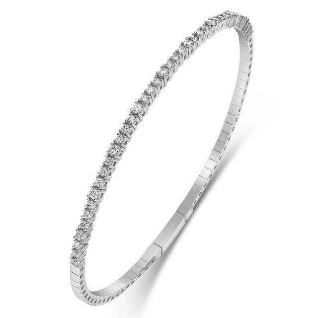 Браслет из белого золота с бриллиантами (058552)