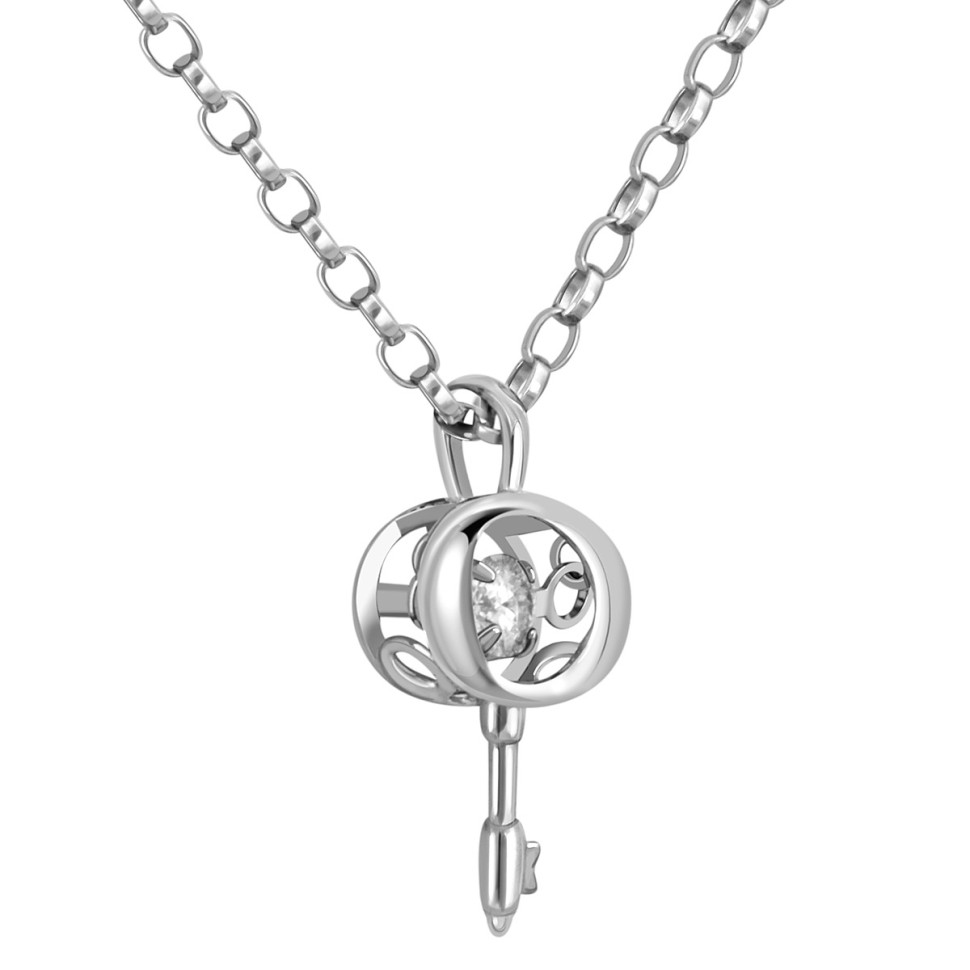 Колье из белого золота с 