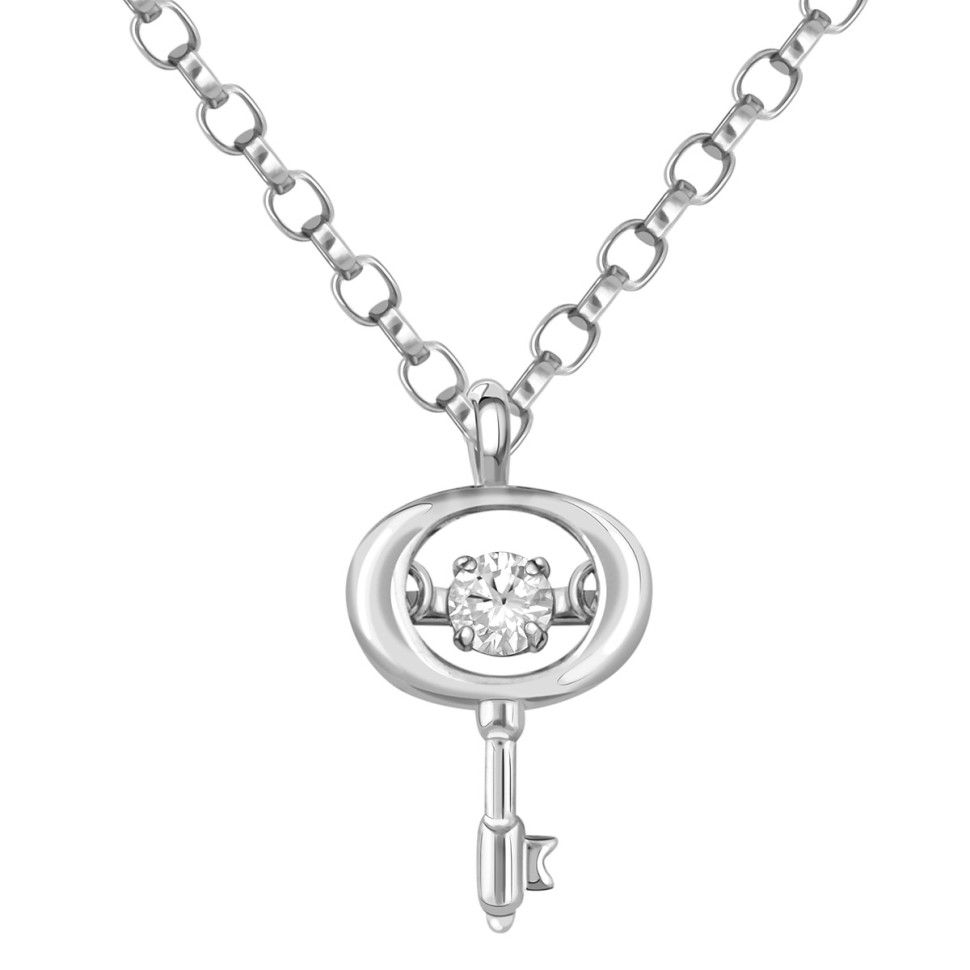 Колье из белого золота с 