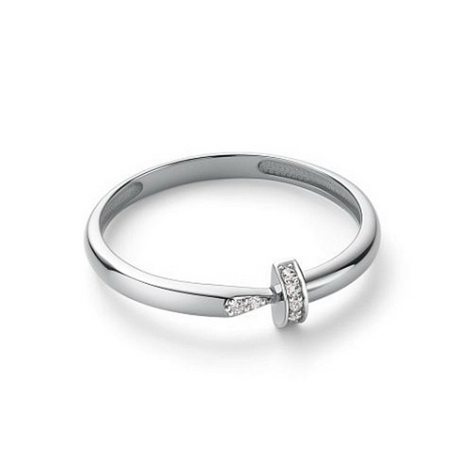 Кольцо из белого золота с бриллиантами (059469)