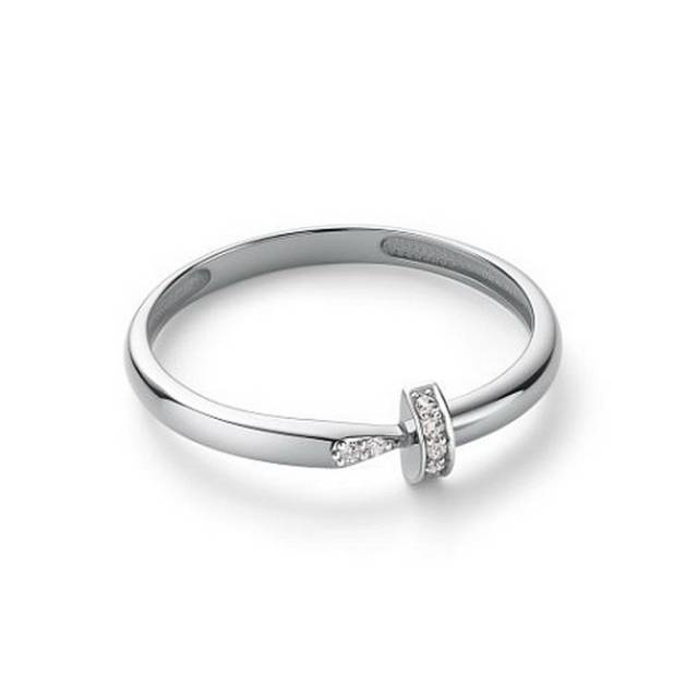 Кольцо из белого золота с бриллиантами (059469)