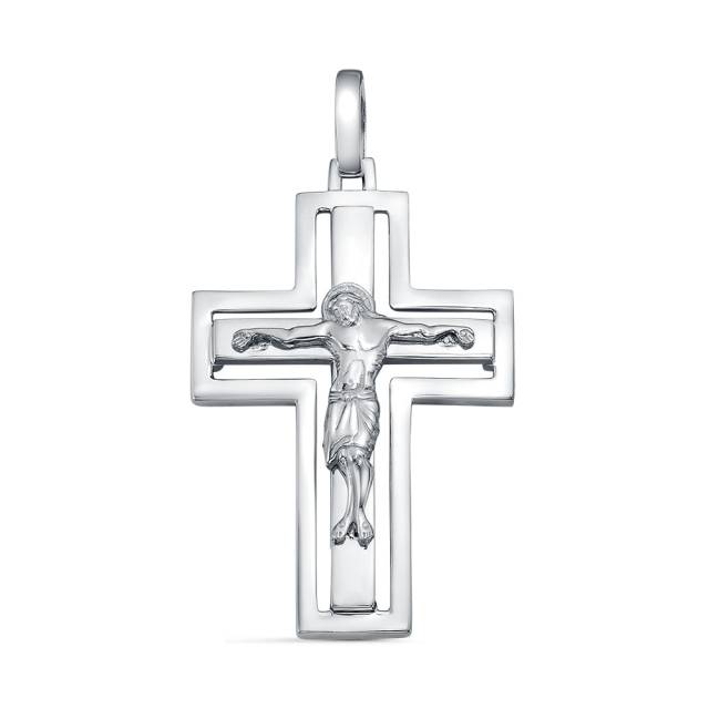 Кулон крест из платины  (060645)