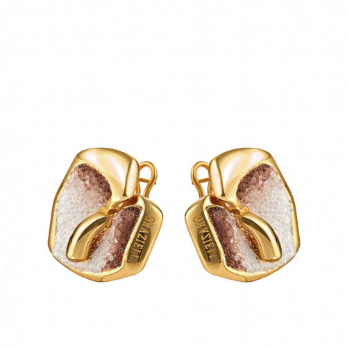 Серьги из серебра с эмалью 