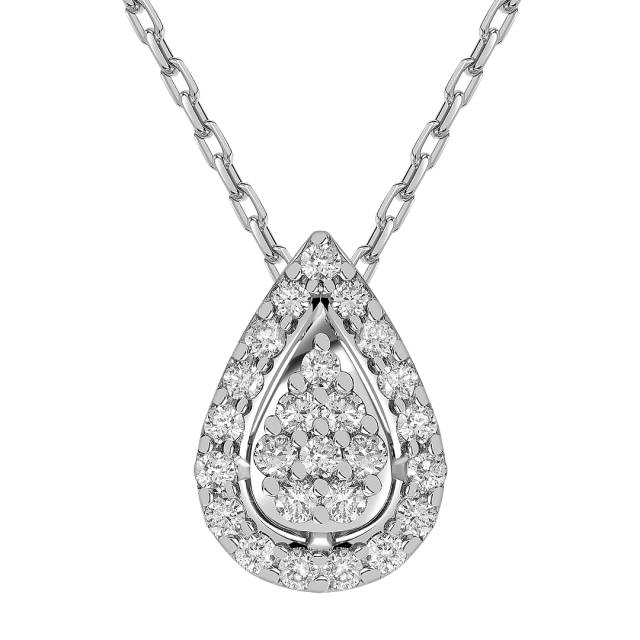 Колье из белого золота с бриллиантами (042669)