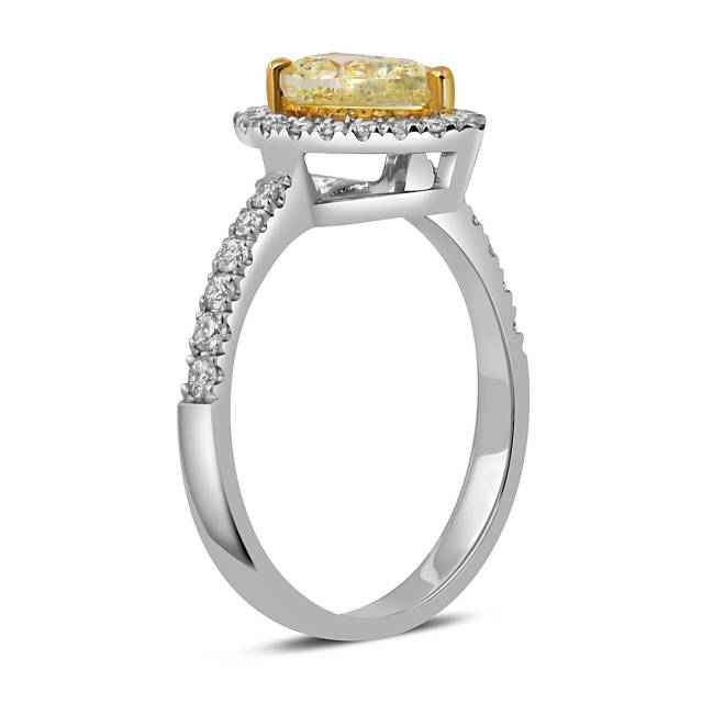 Помолвочное кольцо из белого золота с бриллиантами (051958)