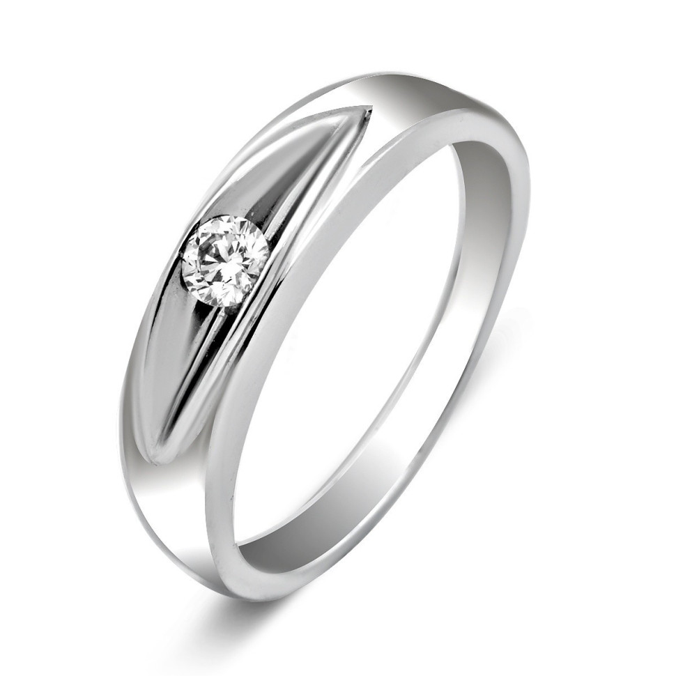 Кольцо из золота с бриллиантом (015395)