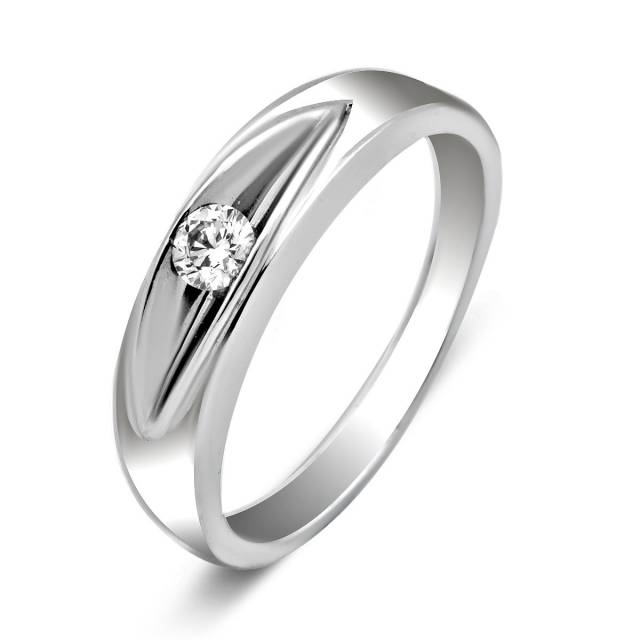 Кольцо из золота с бриллиантом (015395)