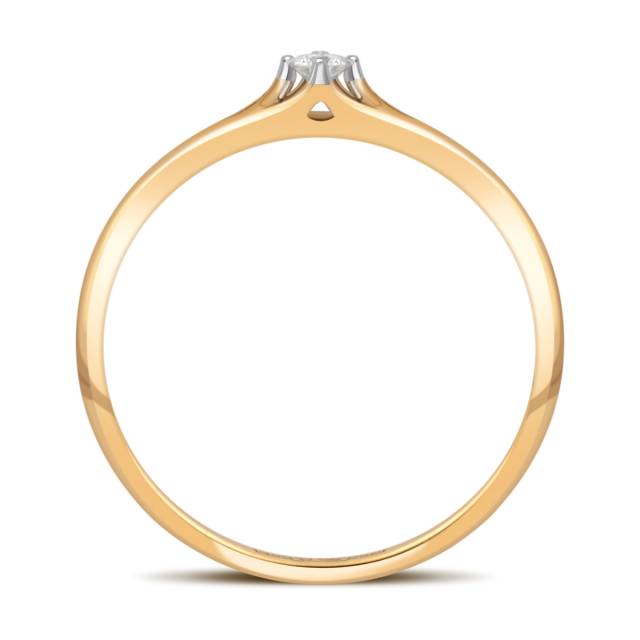Помолвочное кольцо из жёлтого золота с бриллиантом (032751)