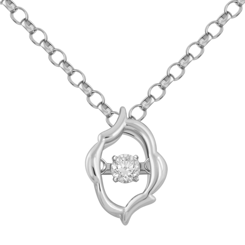 Колье из белого золота с 